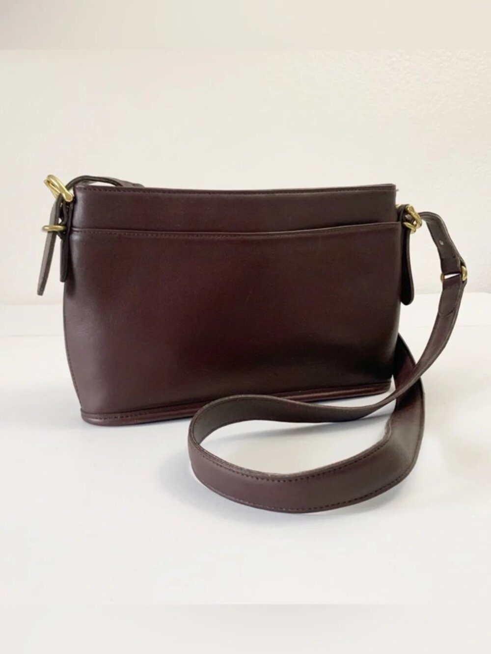 Vintage COACH "9802 Equestrian" Mahogany Crossbody